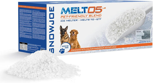 Snow Joe Pet-Friendly Deicer Premium Ice Melt for Driveway and Sidewalk, 5 lb, MELT05PET-BOX