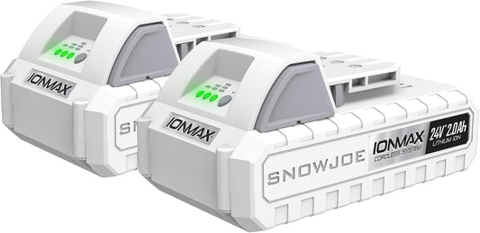 Sun Joe 24VBAT-LTE 24V IONMAX Lithium Battery 2-Pack, 2.0Ah Manufacturer Original Replacement for Sun Joe and Snow Joe 24V IONMAX Tools, Charger Not Included